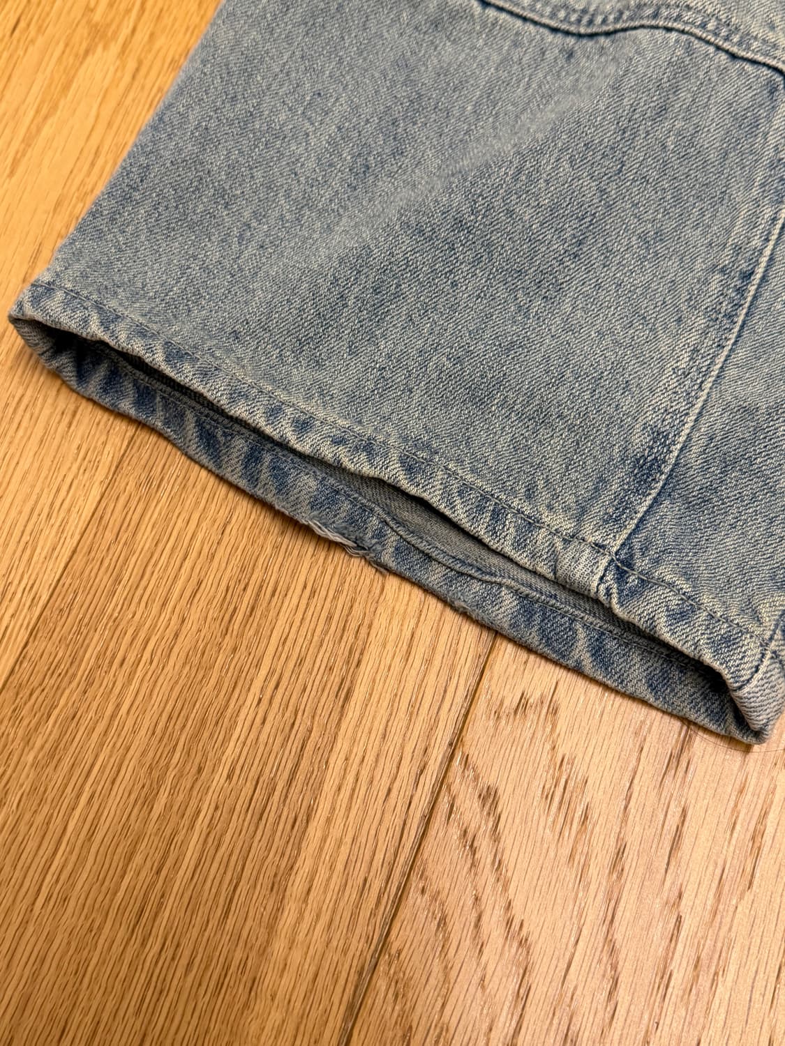 비긴 202 - 베네타 투턱 데님팬츠 블리치드 블루 (2) 상품이미지6