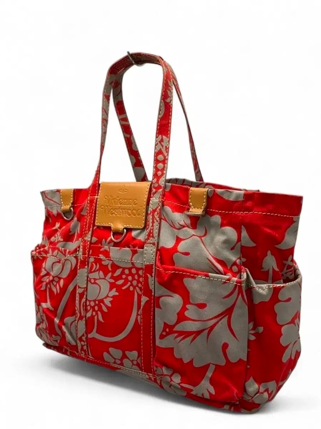 비비안 웨스트우드 플라워패턴 코튼 토트백 상품이미지2