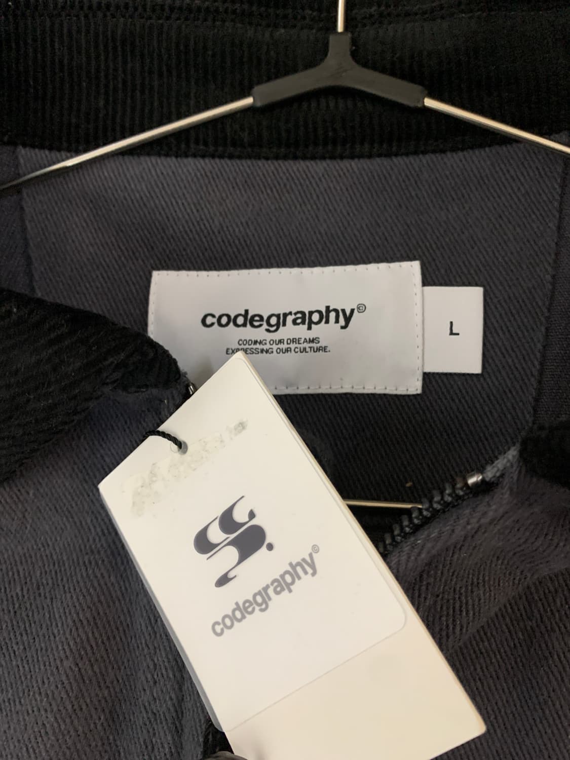 codegraphy 워크웨어 자켓 차콜 새상품 상품이미지3