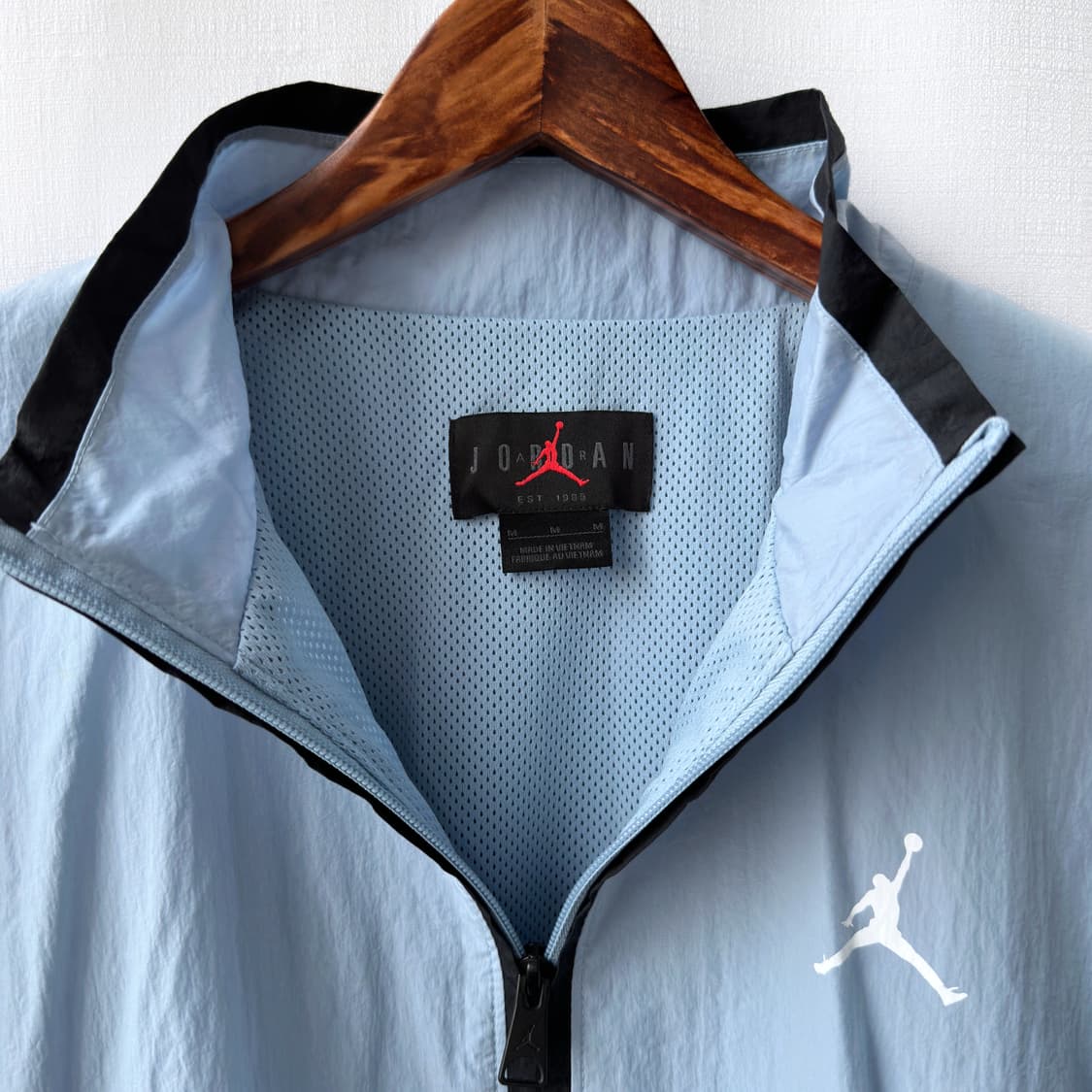 나이키 조던 우븐 나일론 바람막이 자켓 라이트 블루 M 상품이미지5