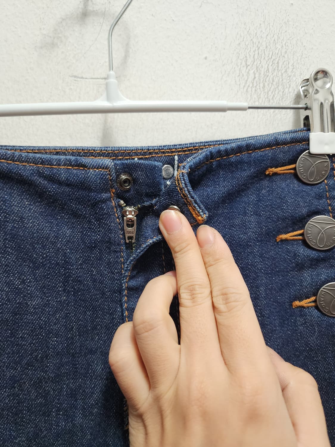 캘빈클라인 데님 와이드 부츠컷 팬츠 상품이미지4