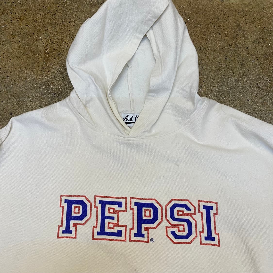 USA 미국 빈티지 펩시 콜라 화이트 후드티 상품이미지5