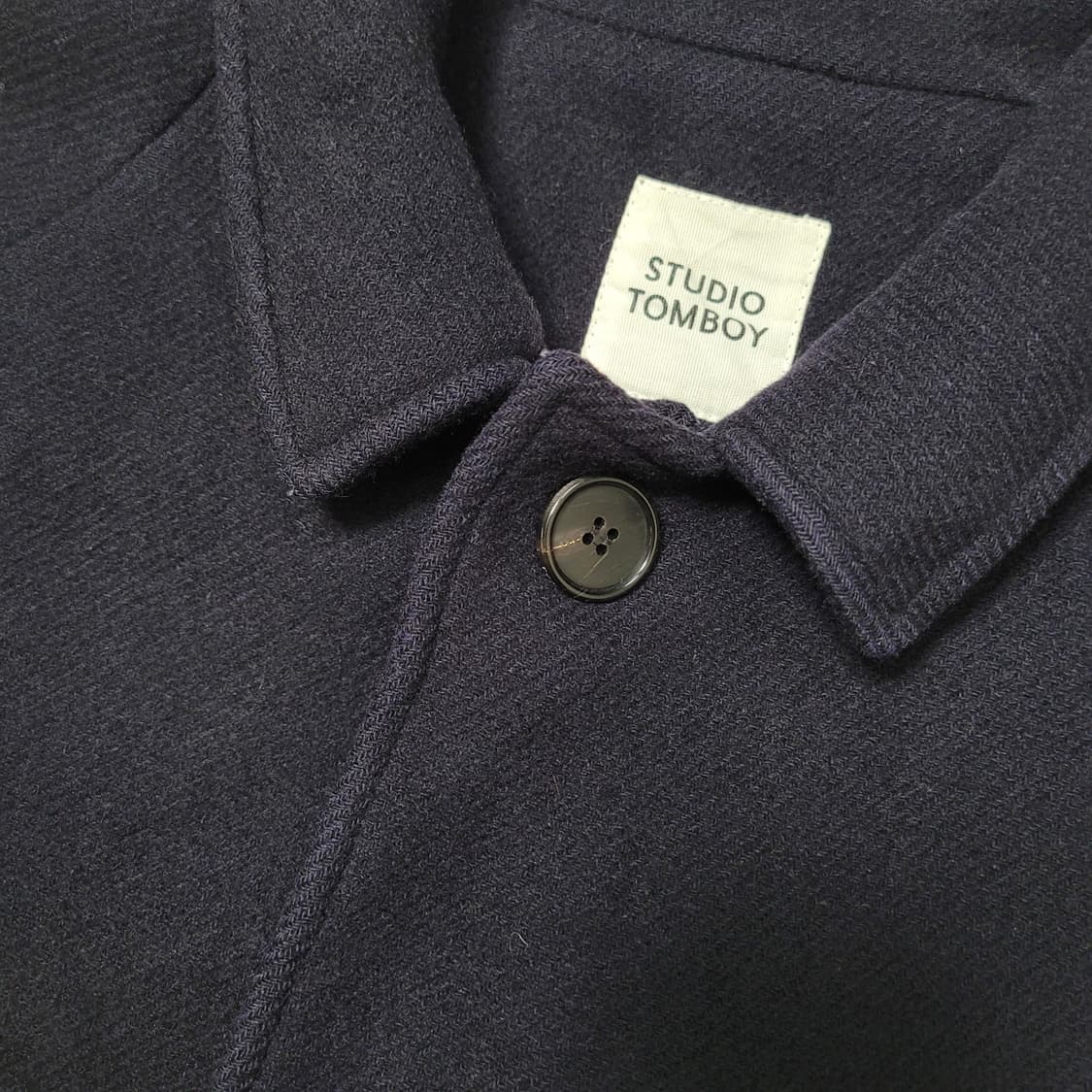 스튜디오톰보이 네이비 롱코트 상품이미지2