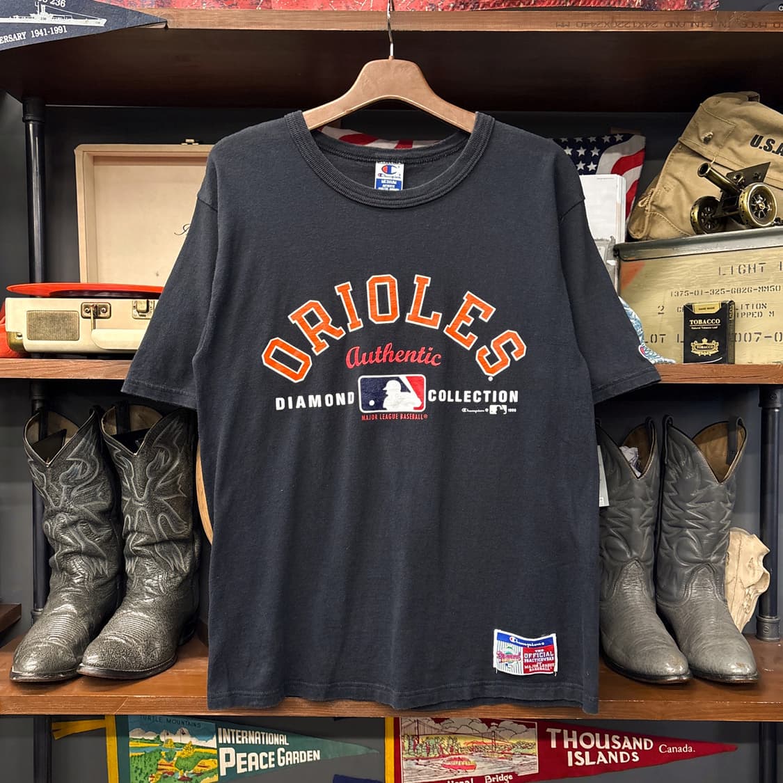 90s 챔피온 MLB 다이아몬드 컬렉션 '96볼티모어 그래픽티 N1260 상품이미지1