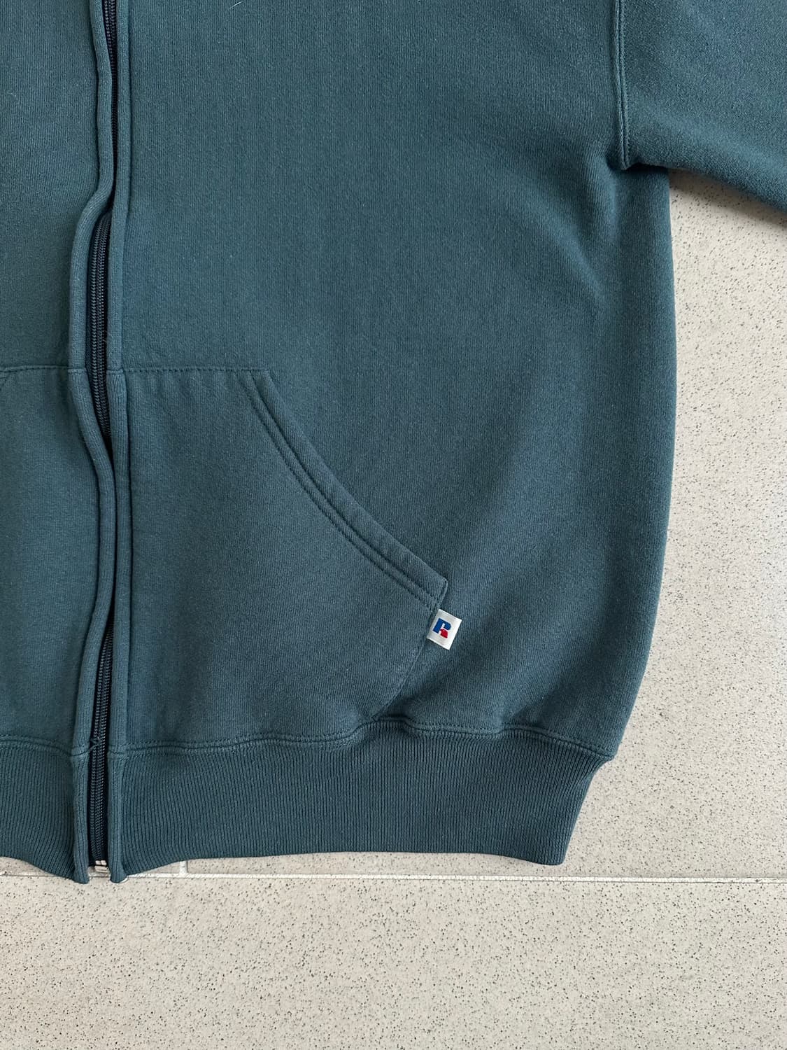 90s 빈티지 러셀 후드집업 그린 L 상품이미지3