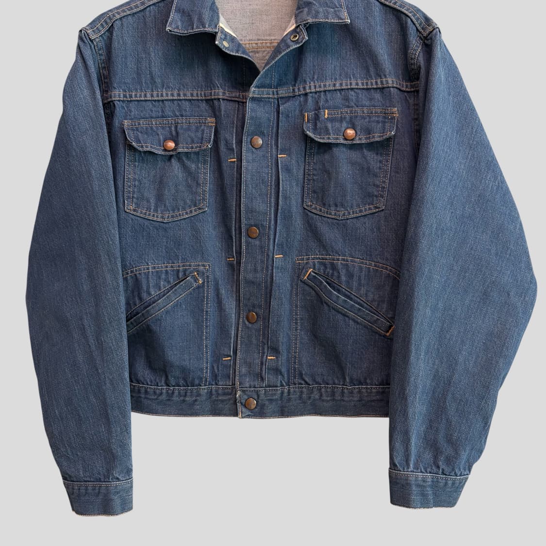 (L)60-70s Sears Roebucks 셀비지 워크 데님 자켓 상품이미지5