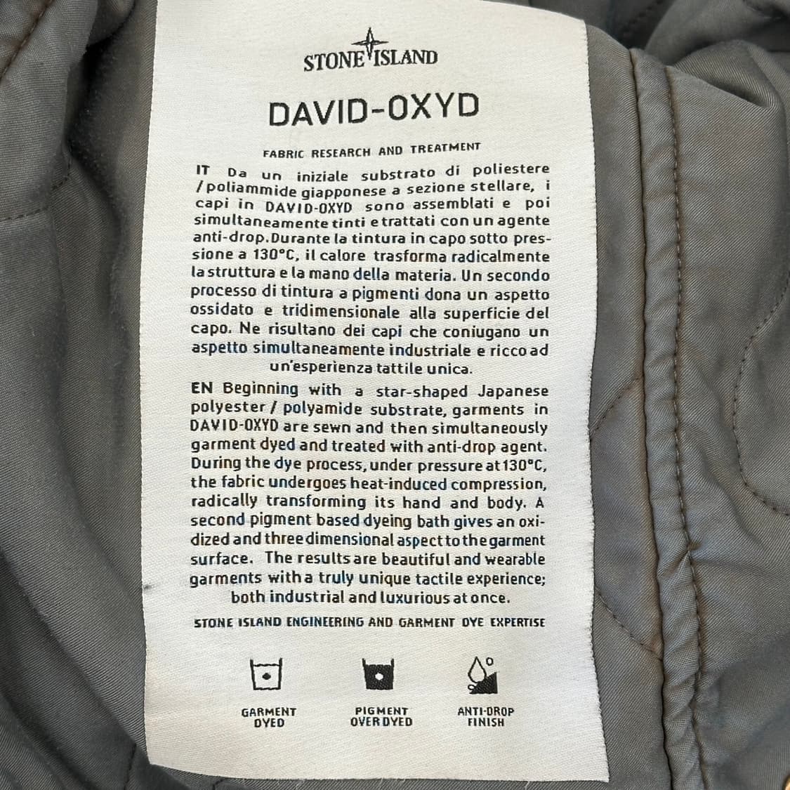 95 스톤아일랜드 데이비드 옥시드 자켓 상품이미지5