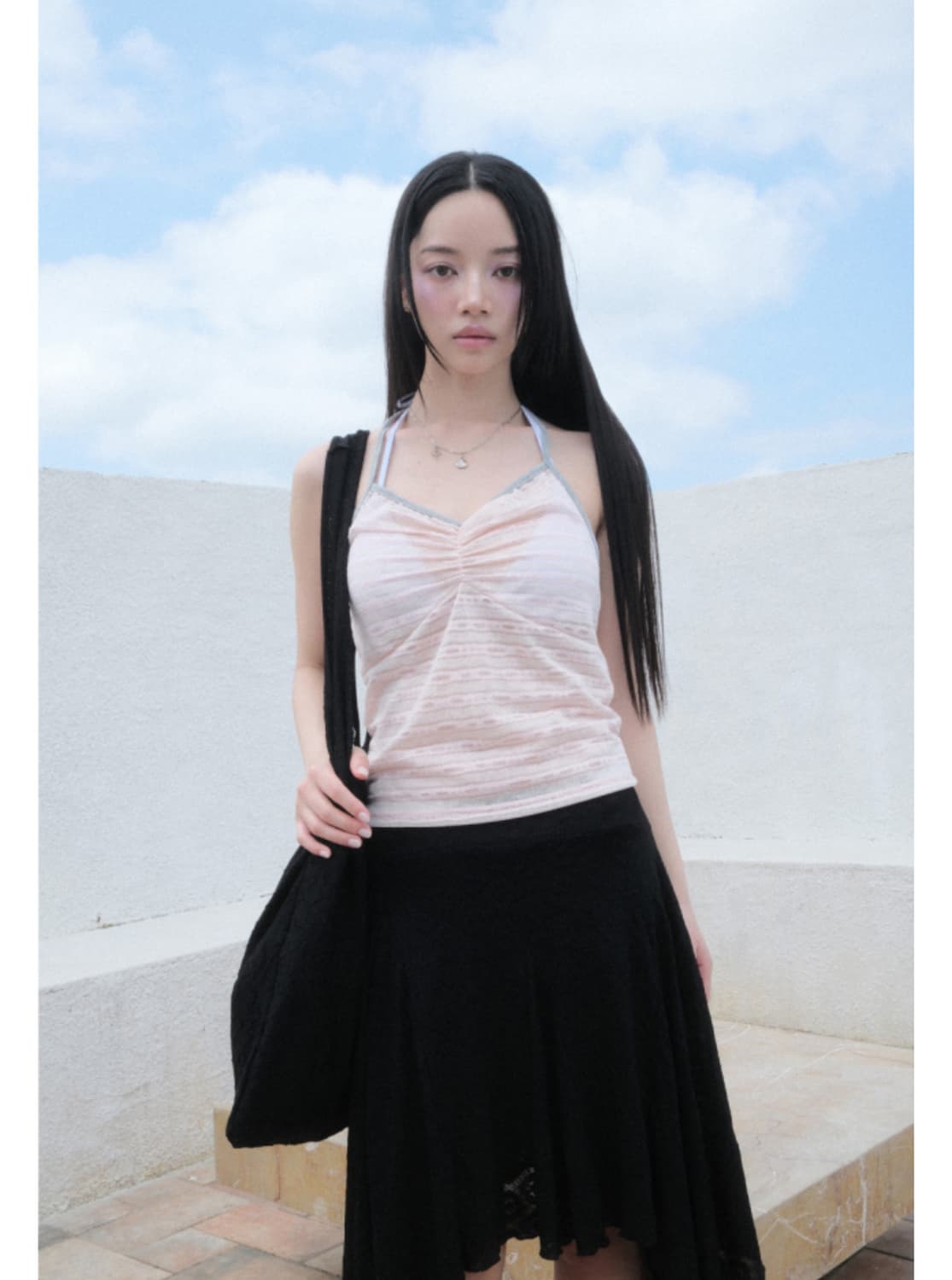 애즈온 서밋백 / ASON SUMIT BAG Black 숄더백 도트백 상품이미지6