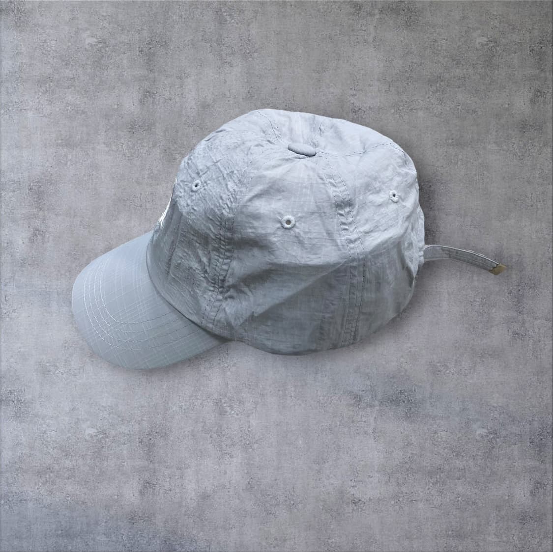 우알롱 스카이 컬러 베이직 로고 폴리 볼캡 상품이미지2