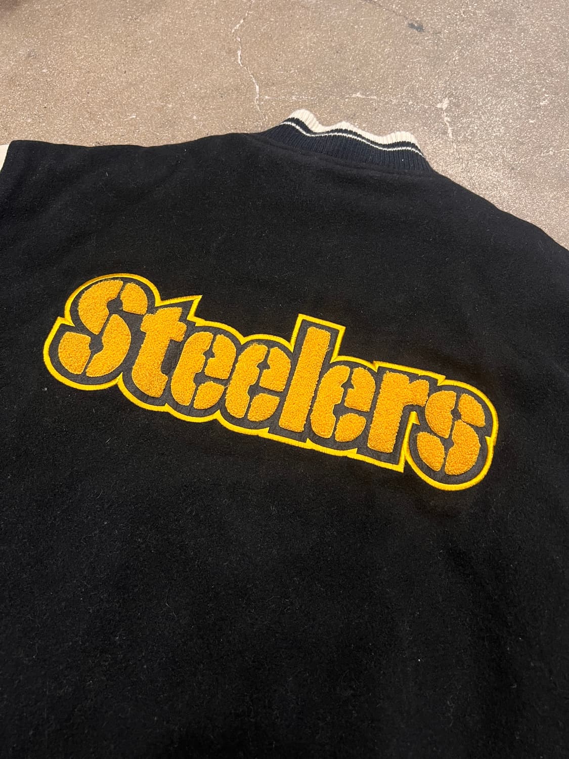 리복 NFL 피츠버그 스틸러스 레터맨 울 바시티 자켓 상품이미지7