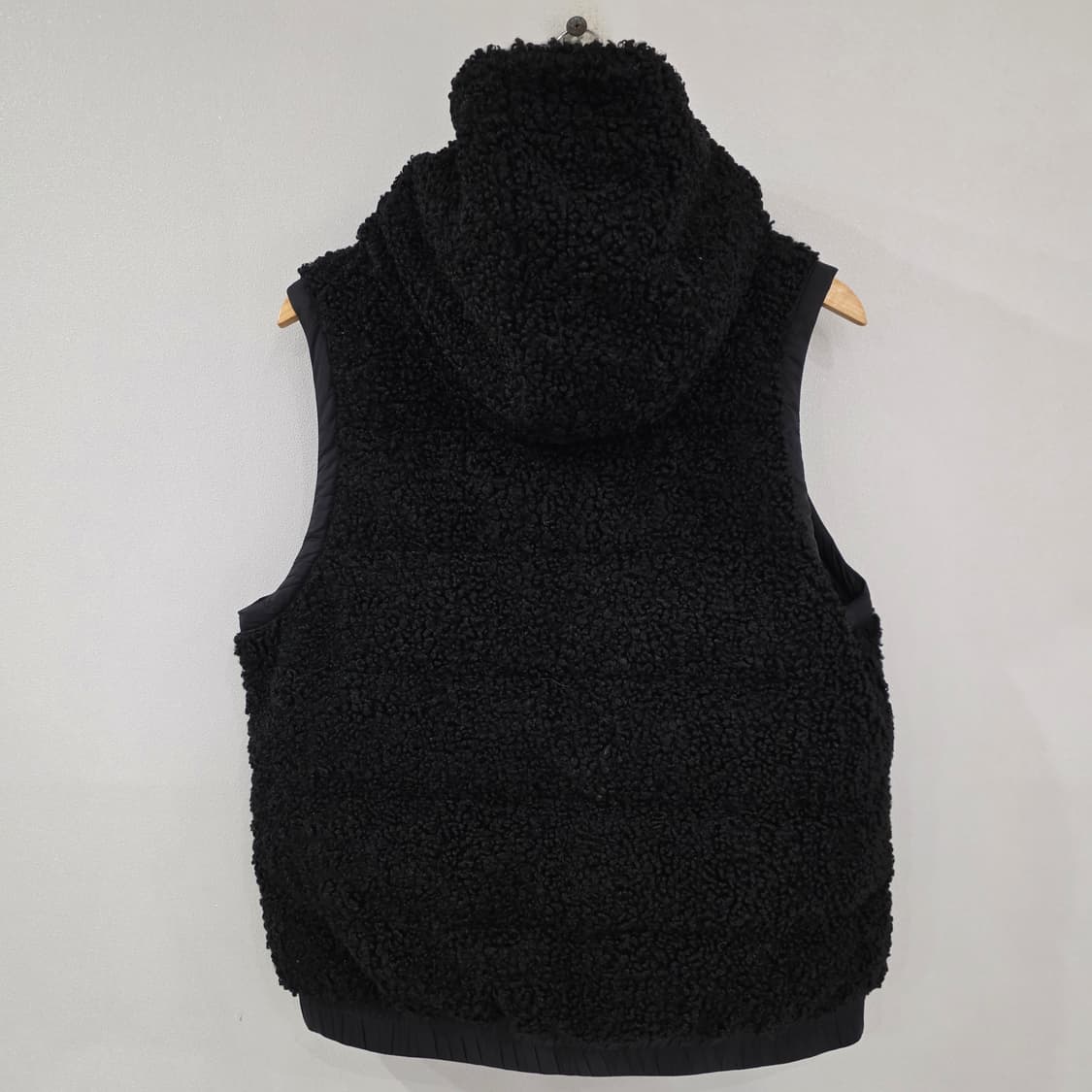 M.U SPORTS 뽀글이 후드 조끼 XL 블랙 상품이미지6