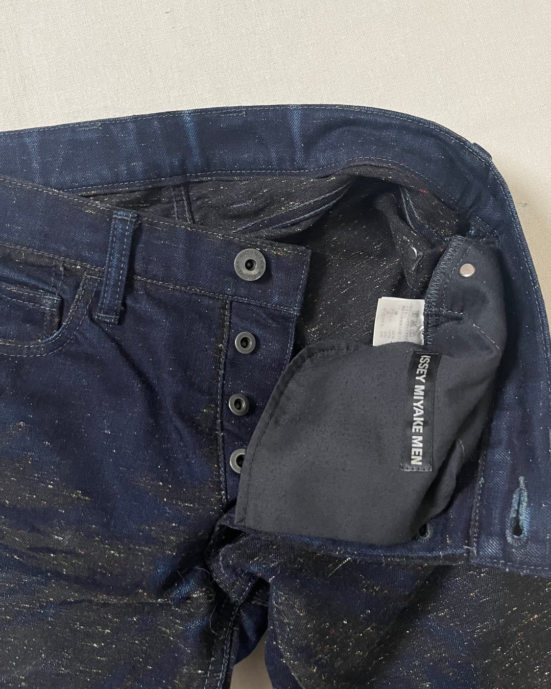 이세이미야케 맨 텍스처믹스 데님팬츠 issey miyake 네프 멜란지 상품이미지6