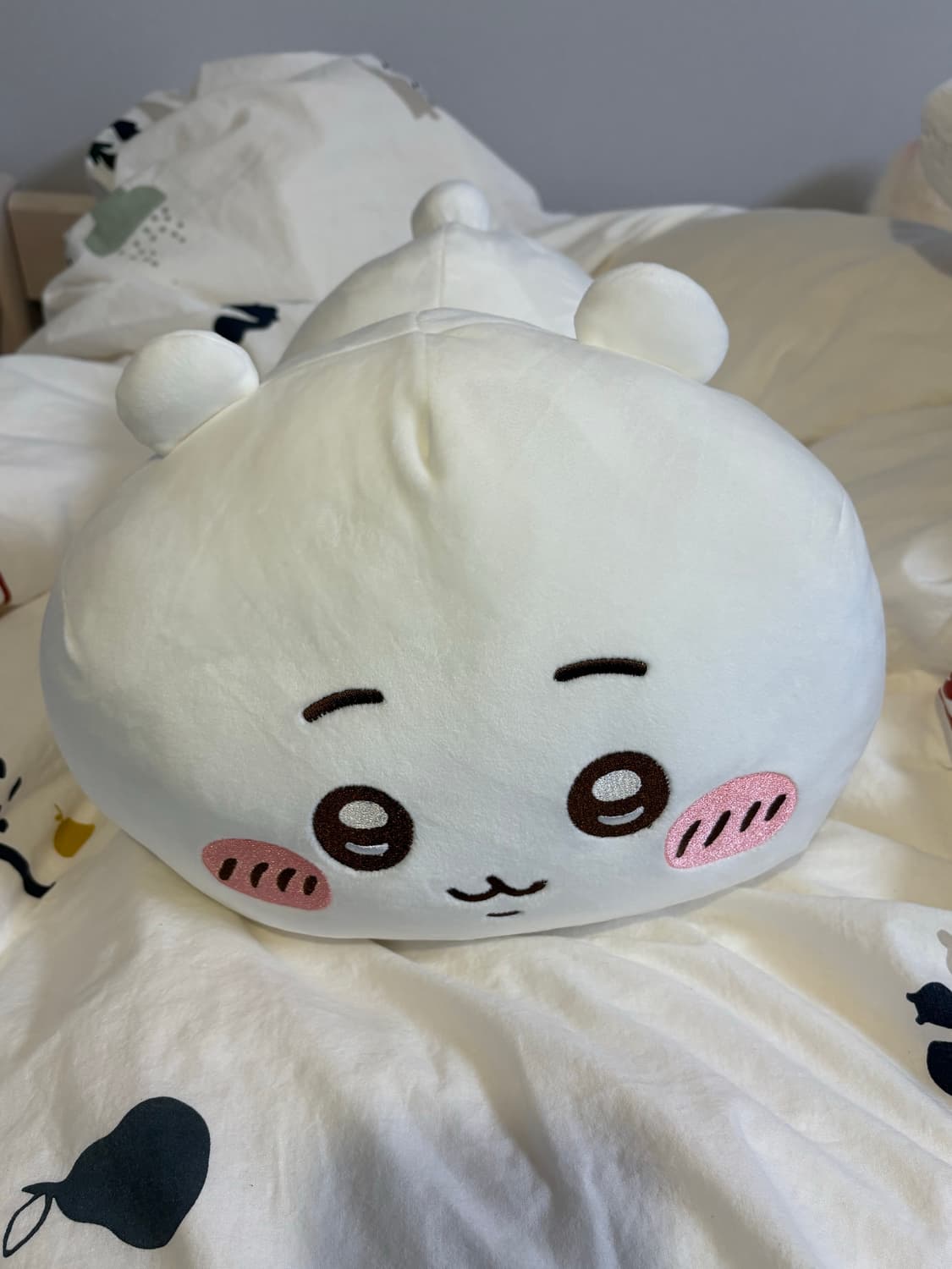 치이카와 40cm 일본 정품 모찌 대형 인형 쿠션 누이 라잉 농담곰 하치 상품이미지2