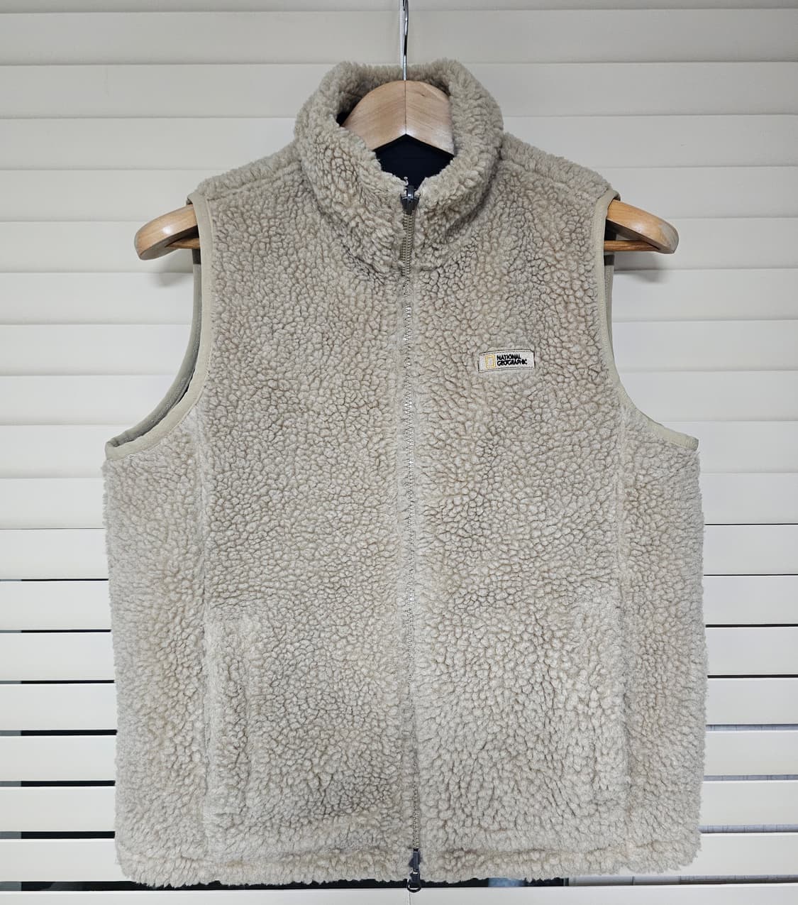 내셔널지오그래픽 리버시블 뽀글이 베스트 조끼 남녀공용90(S) 상품이미지1