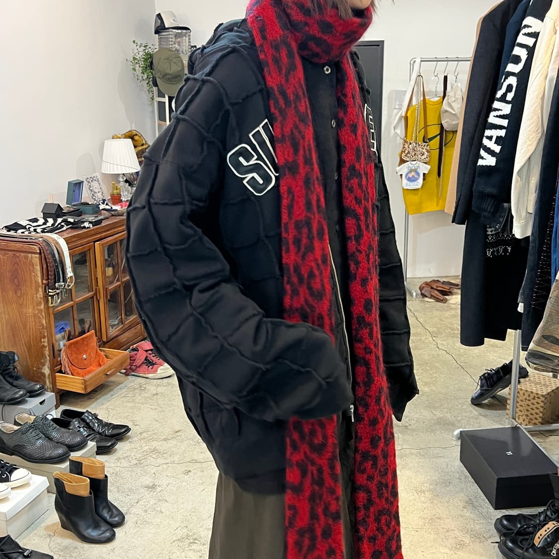 *레어* Supreme (슈프림) 아플리케 리버스 패치워크 후드 집업 상품이미지10