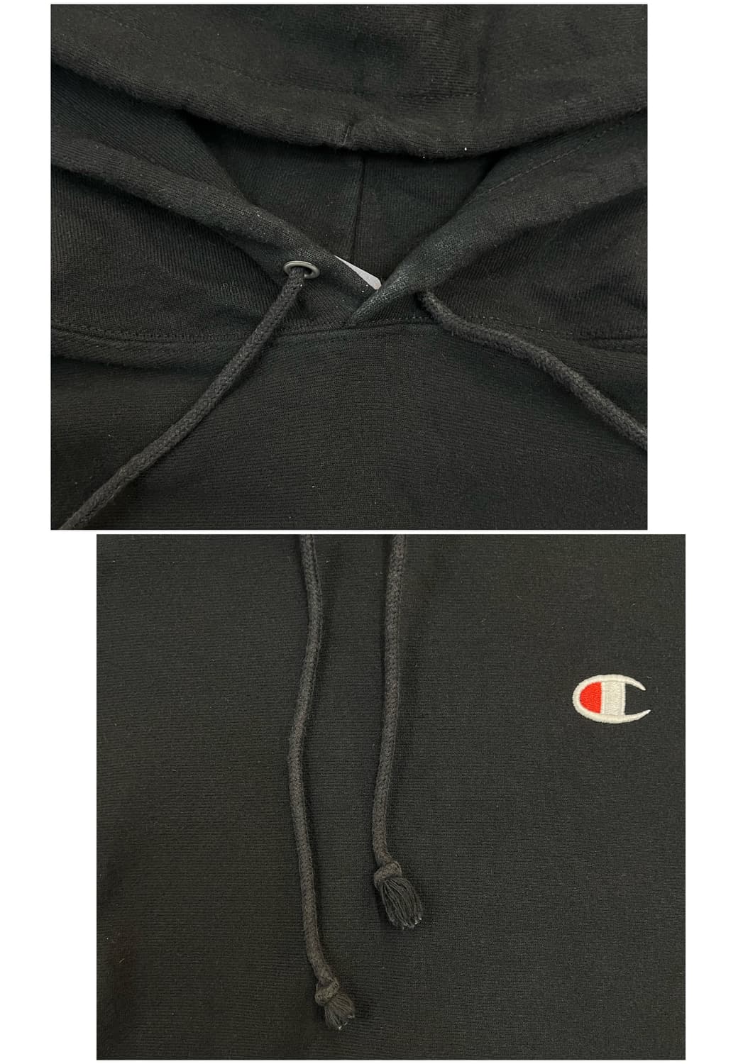 챔피온 기모 후드티 블랙 S #csz3080 상품이미지5