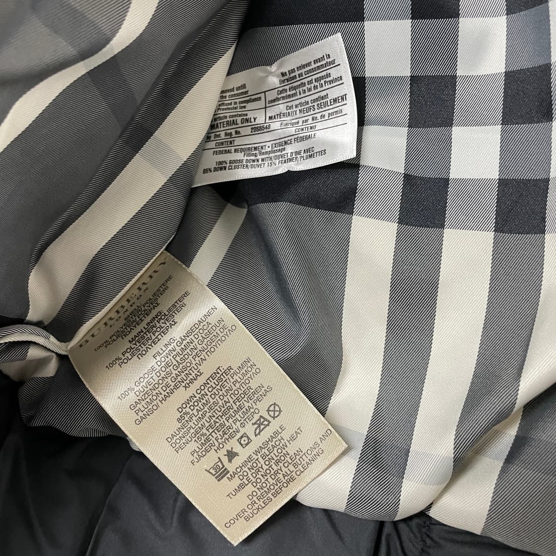 버버리 블랙 후드 패딩 M(W) 상품이미지6