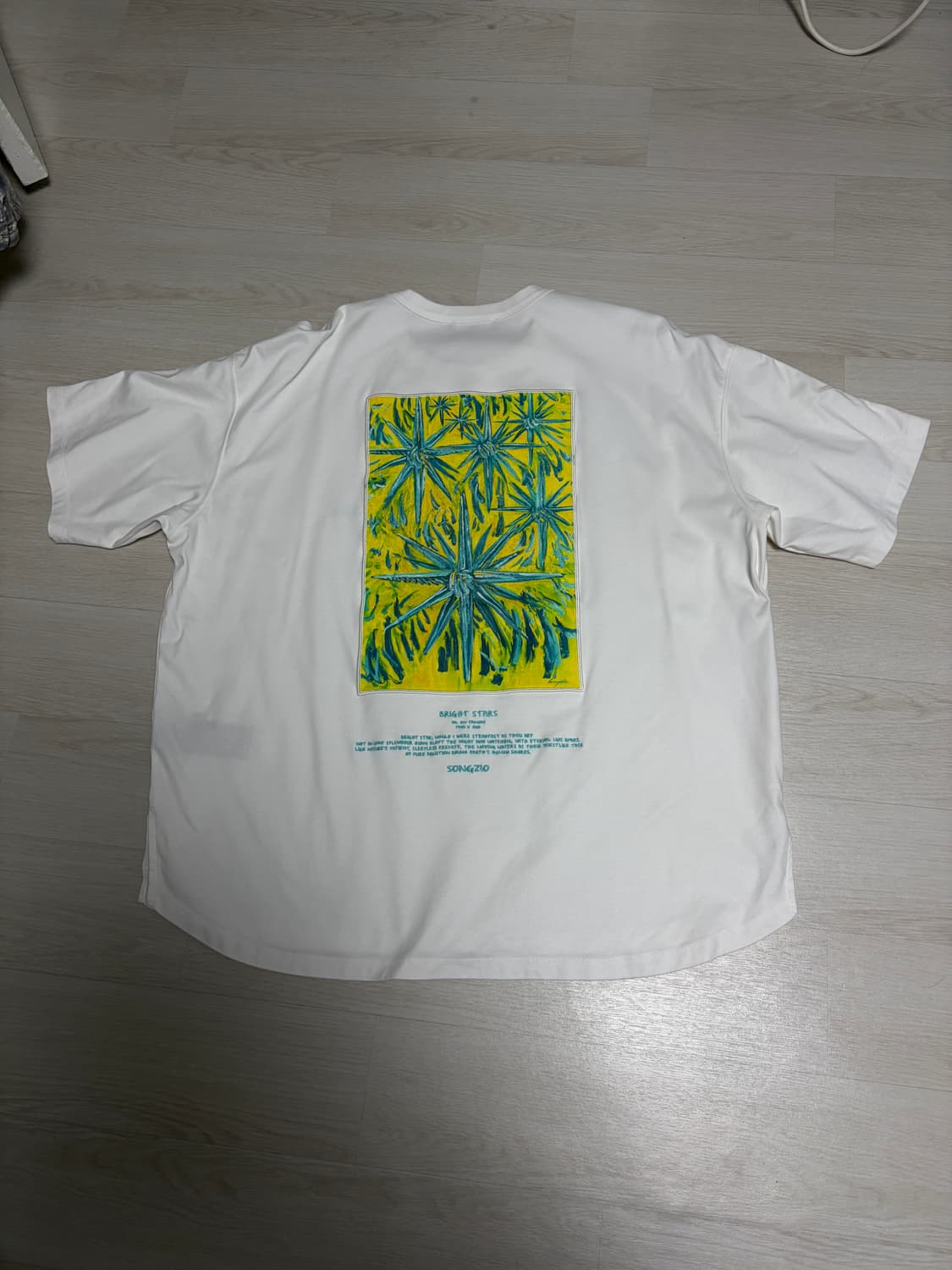 송지오옴므 Bright Stars 페인트 티셔츠 상품이미지2