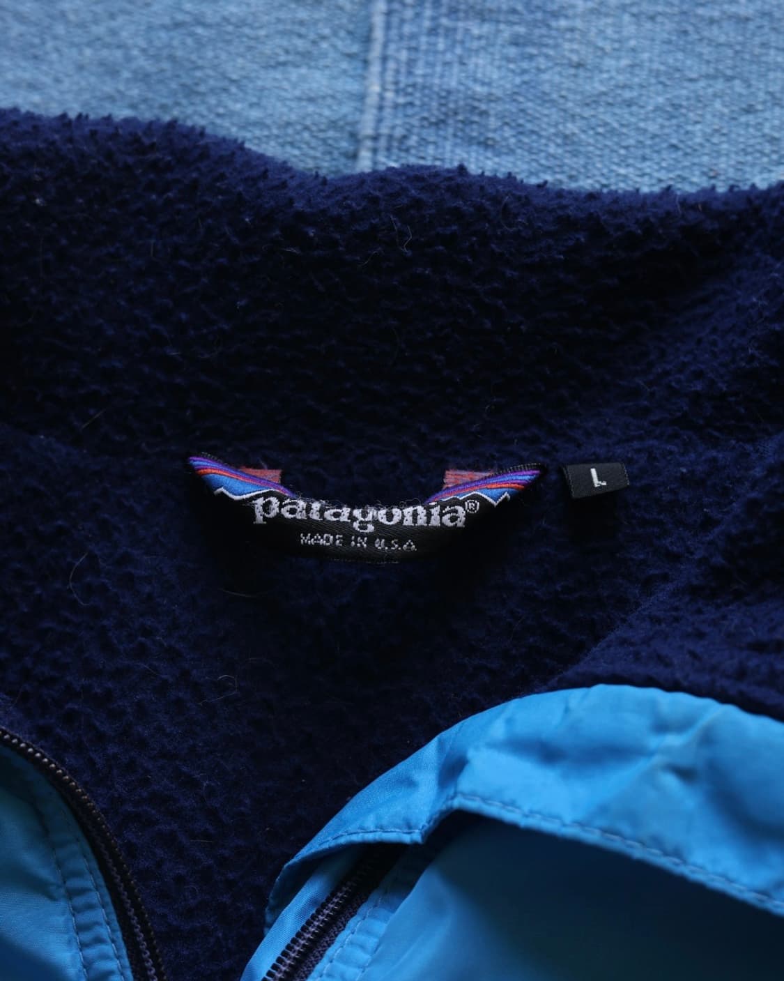 파타고니아 80s 초기형 쉘드 신칠라 자켓 아쿠아 블루 L 상품이미지2