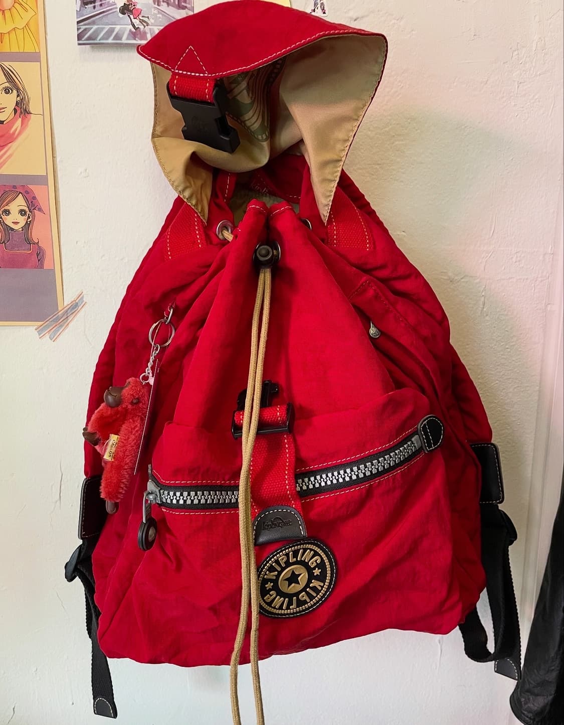 키플링 레드 백팩 [무배] 상품이미지3