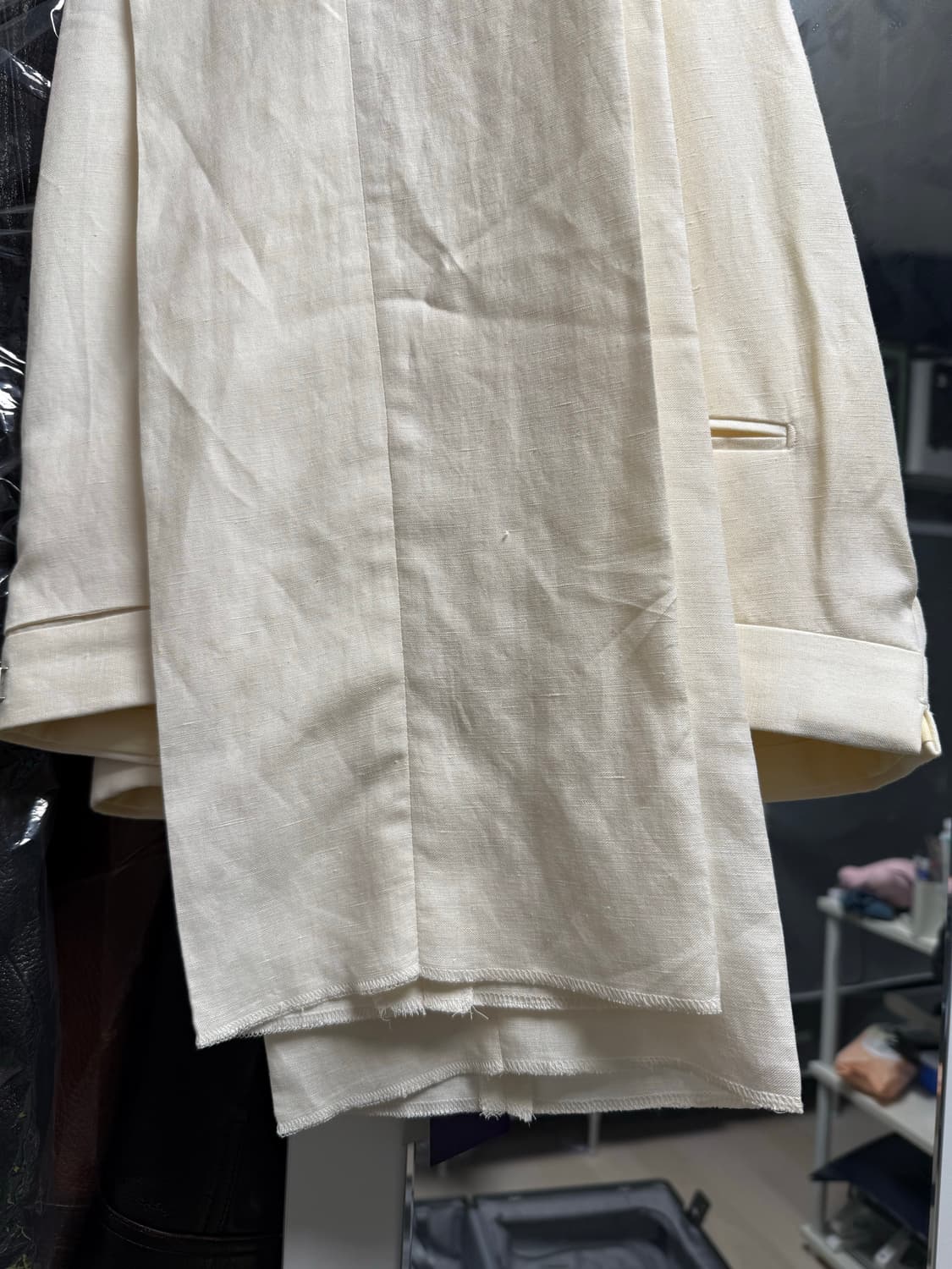 폴로 퍼플라벨 그레고리 실크린넨트라우저 32 상품이미지5