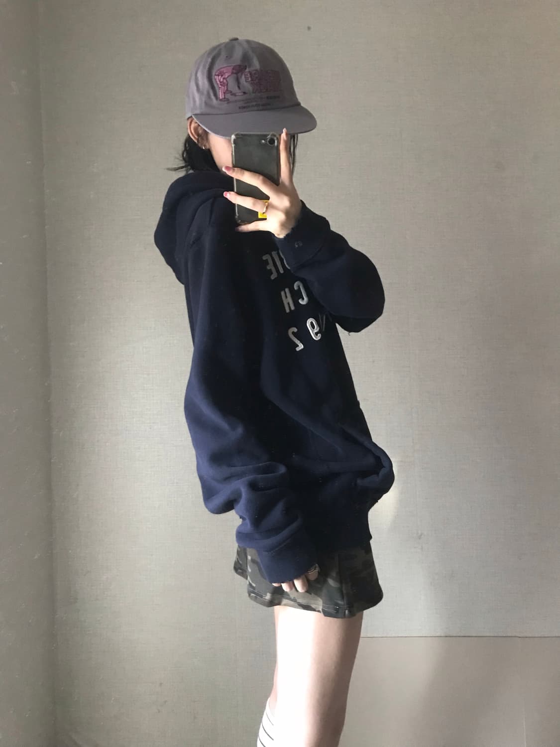 아베크롬비 네이비 후드티 상품이미지4