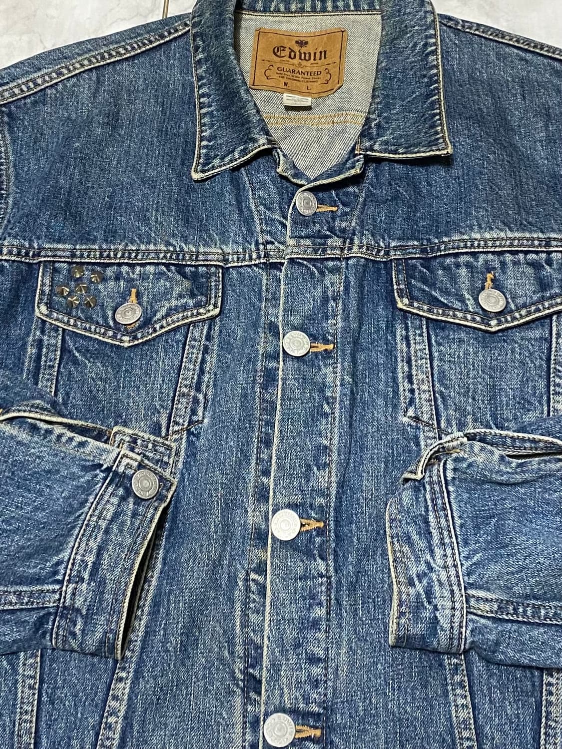 에드윈 빈티지 오버핏 찡 청자켓 105 ~ 110 상품이미지4