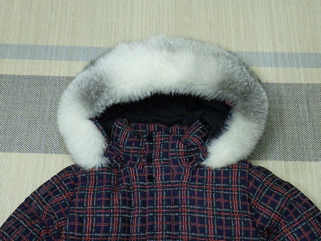 (90사이즈) 코오롱스포츠 여성 레이나 체크 FUR 다운 상품이미지4