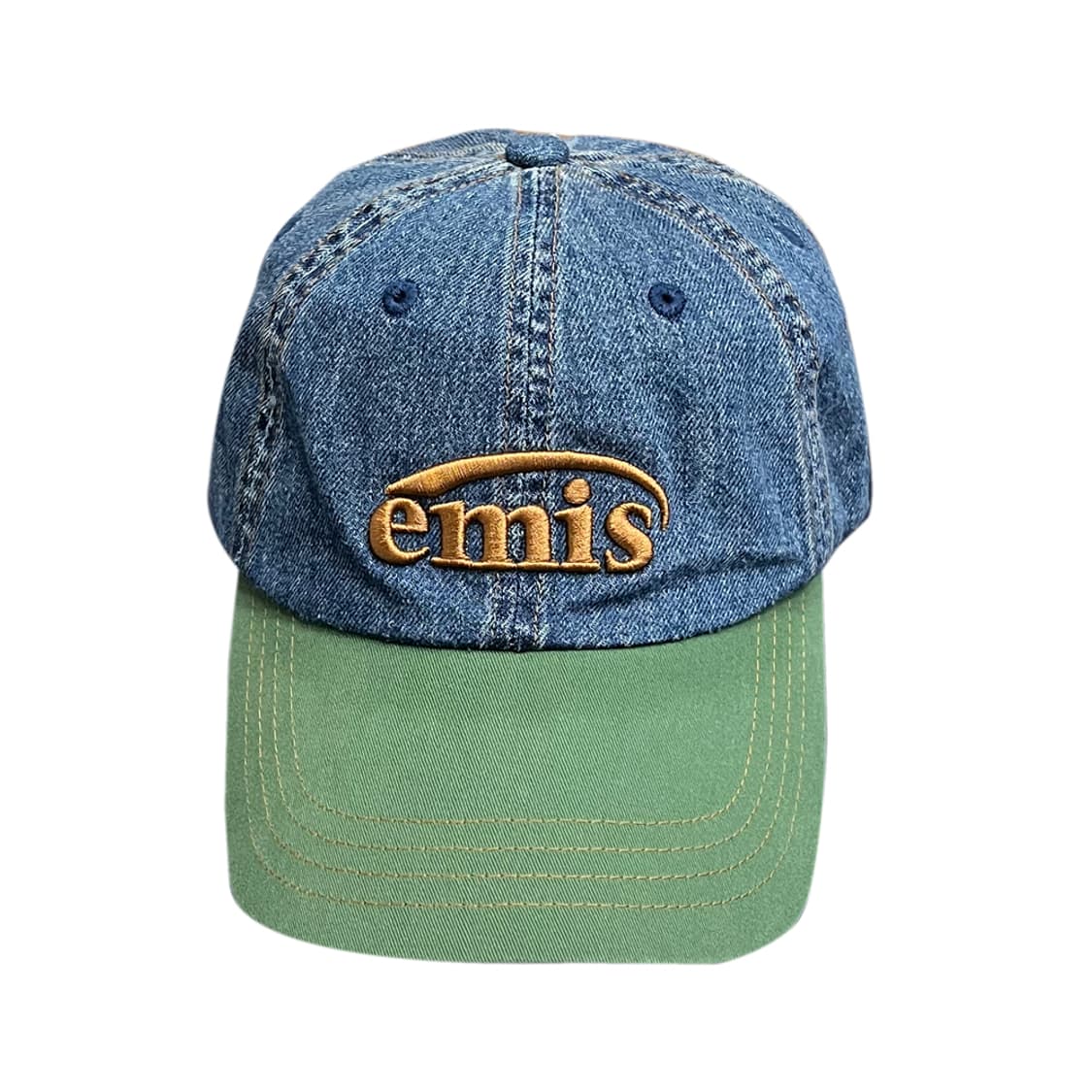 emis 이미스 뉴 로고 믹스 데님 볼캡 모자 상품이미지2