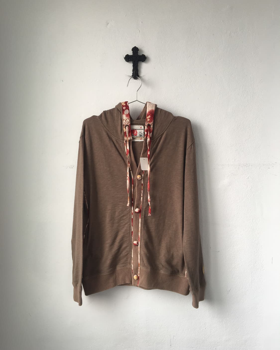 Oriental line detail hood cardigan 상품이미지2