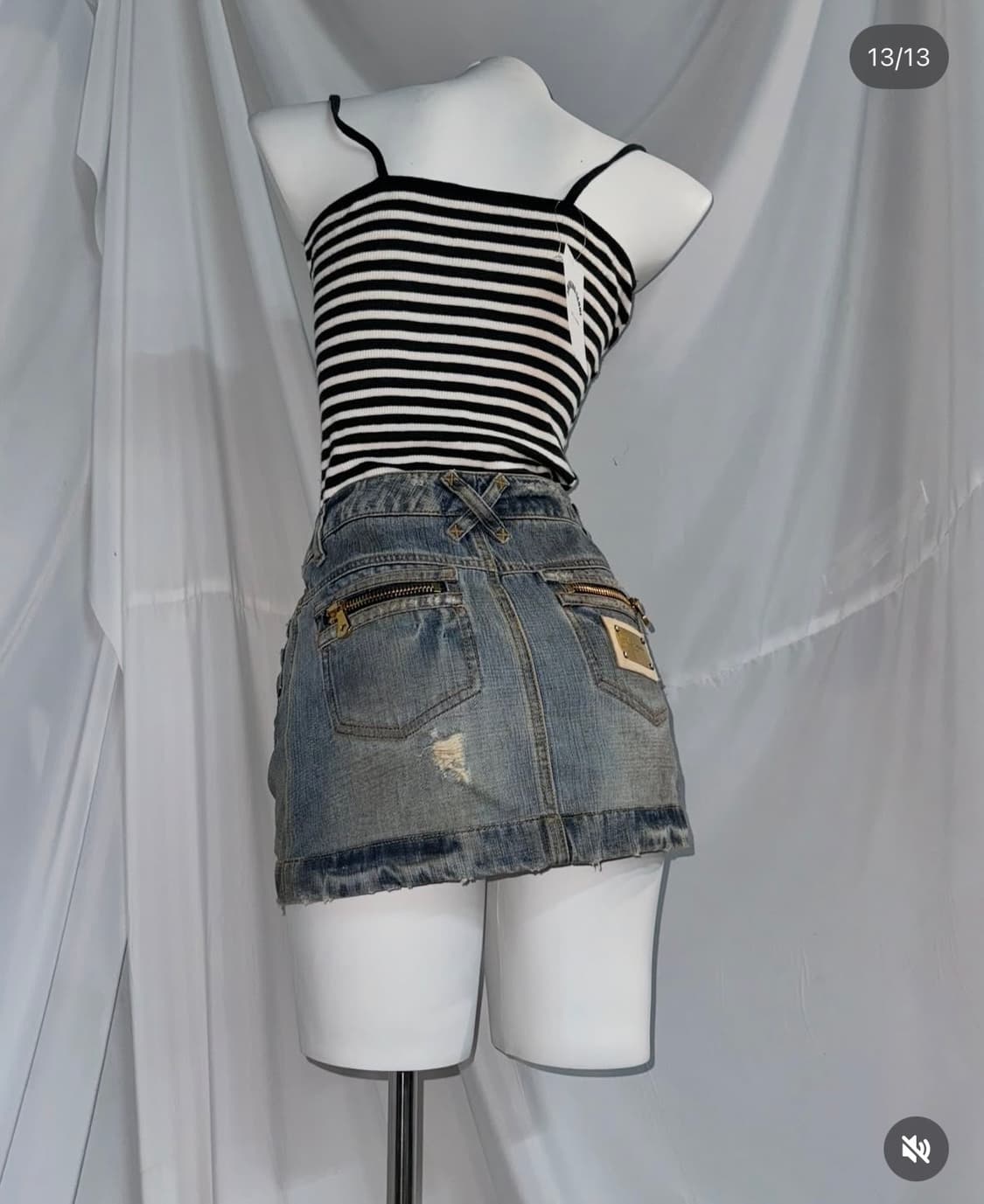 Cecil Mc Bee 청자켓 돌체앤가바나 청치마 코디 세트 상품이미지10