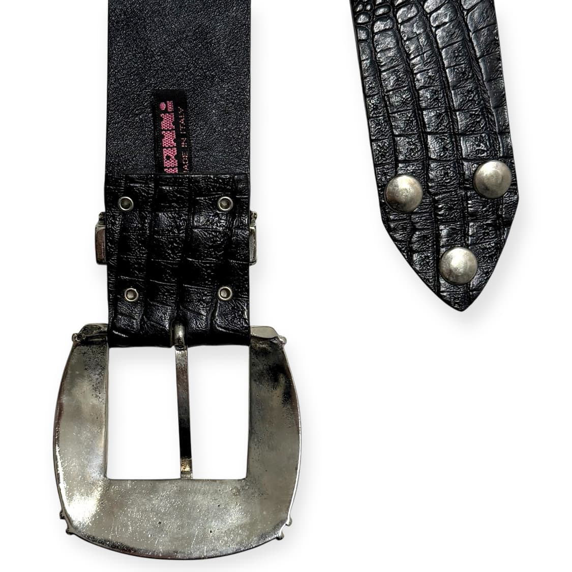 NANNI 아메리칸 빈티지 웨스턴 레더 콘초 벨트 상품이미지8