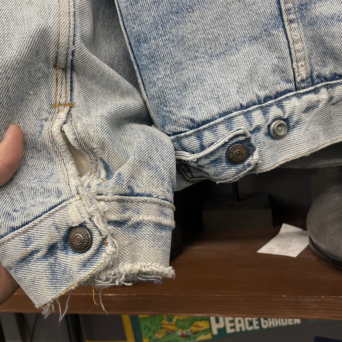 80s 리바이스 Made in USA 쉐르파 데짐 자켓 상품이미지7