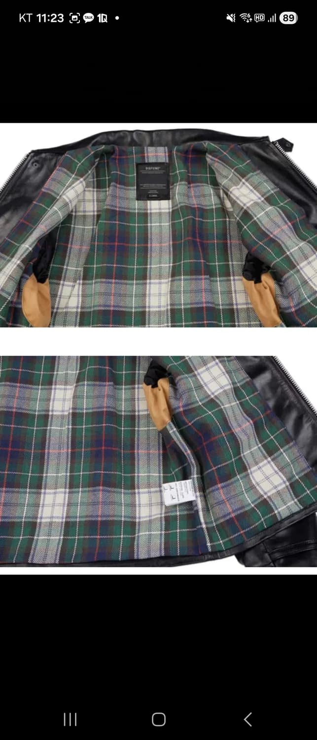 디아프바인 dv.lot 689 신상 레더 자켓 새상품 상품이미지7