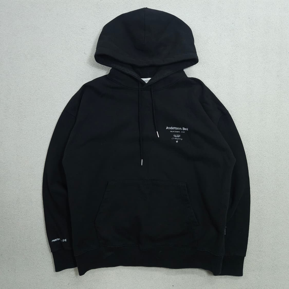 앤더슨벨 후드티 M 블랙 상품이미지2