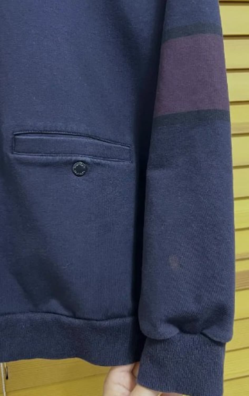 데상트골프 남성 네이비 반집업티셔츠 95 상품이미지7