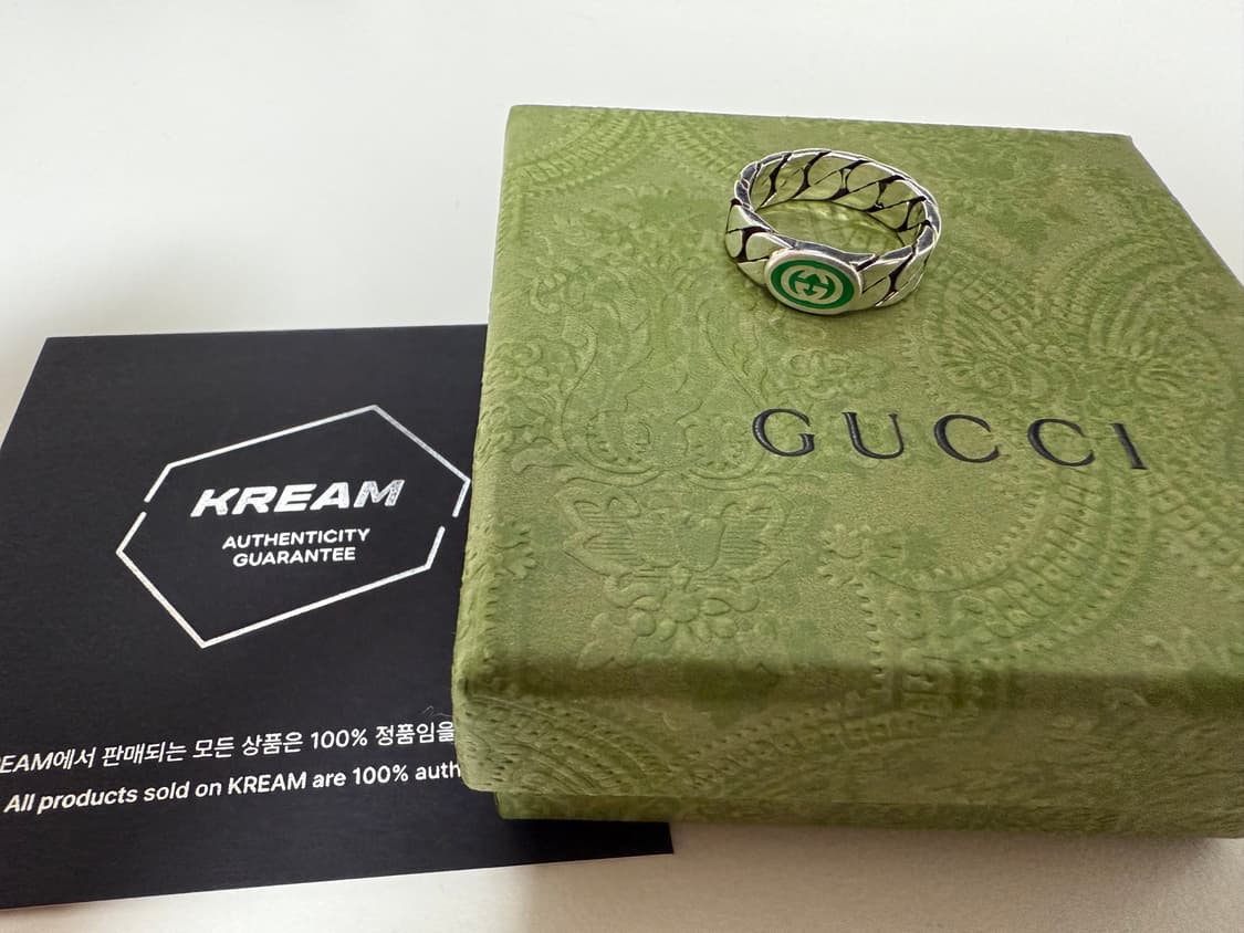 구찌 인터로킹 g에나멜 링 18호 상품이미지1