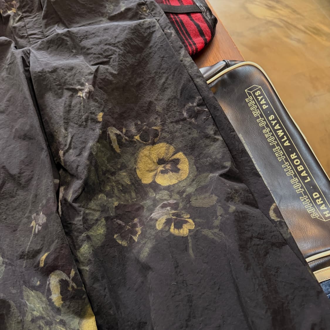 일본 브랜드 라드 뮤지션 라이트 나일론 밴딩 플로럴 팬츠 트레이닝 팬츠 상품이미지2