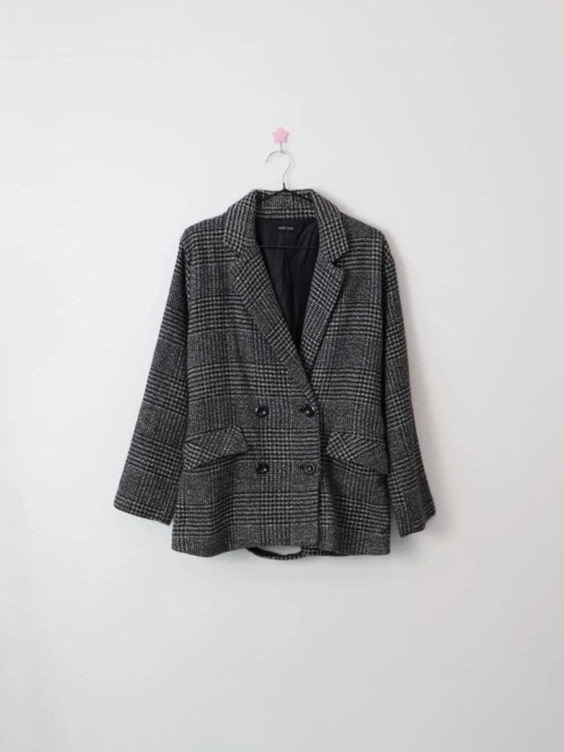 CHIP CLIP Check Double-Breasted Jacket 상품이미지3