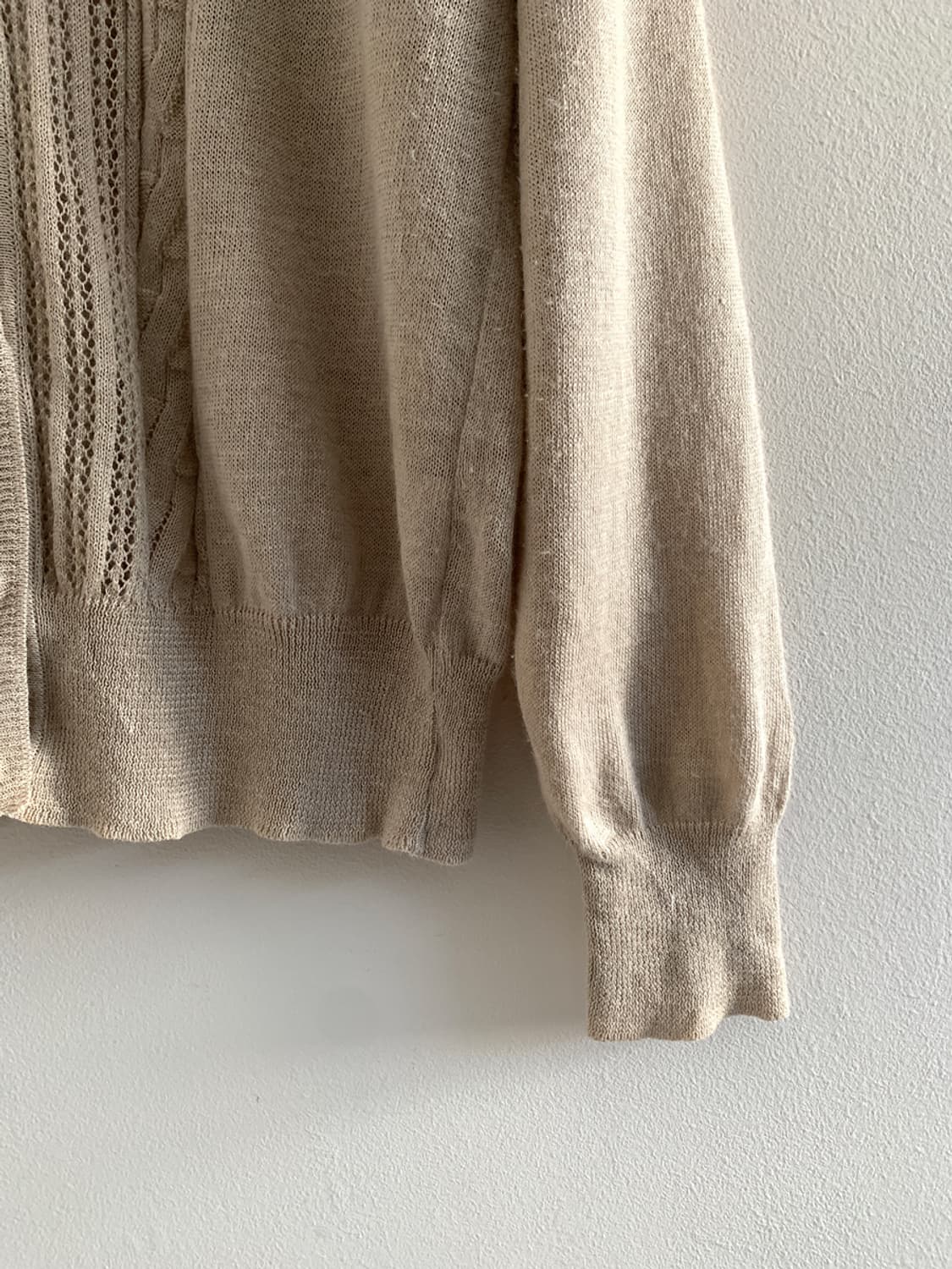 Vintage Punching Loose Knit Carigan 상품이미지4