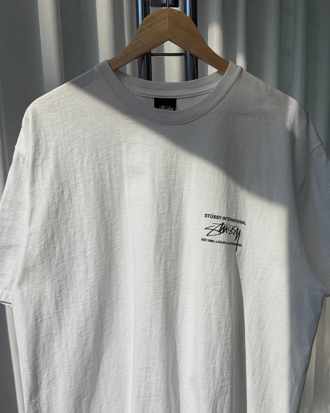 [XL]STUSSY 스투시 스무스 인터내셔널 티셔츠 화이트 상품이미지5