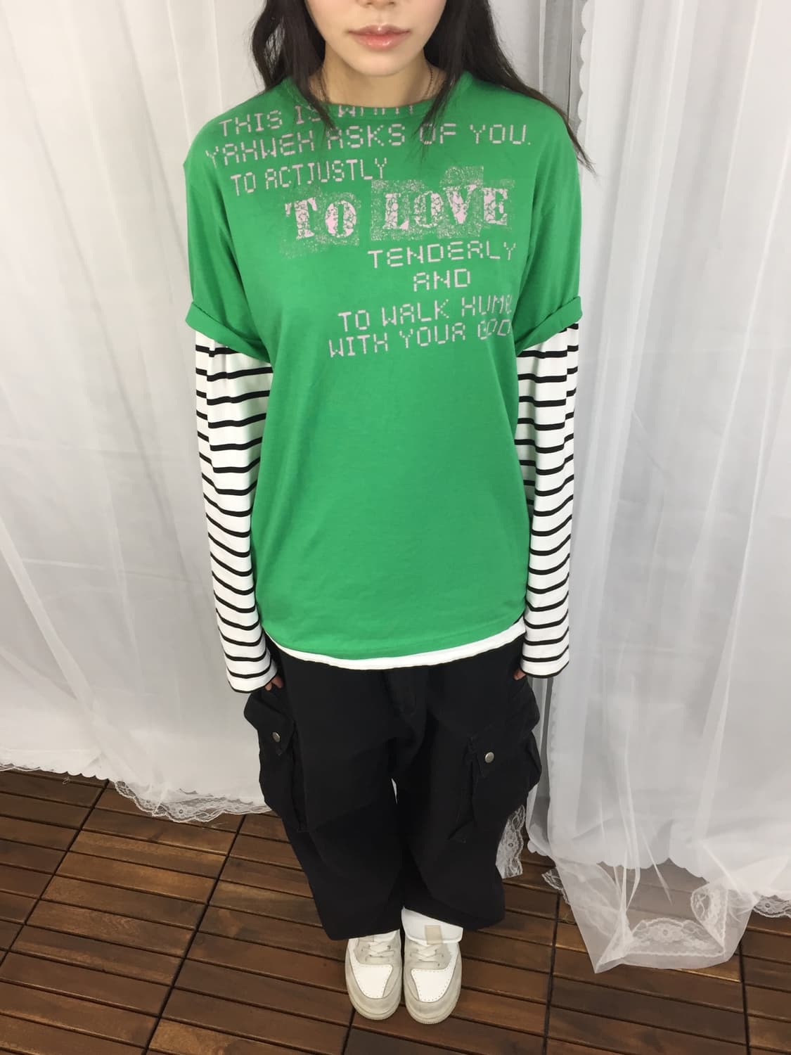 Melrose Green Graphic T-Shirt 상품이미지3