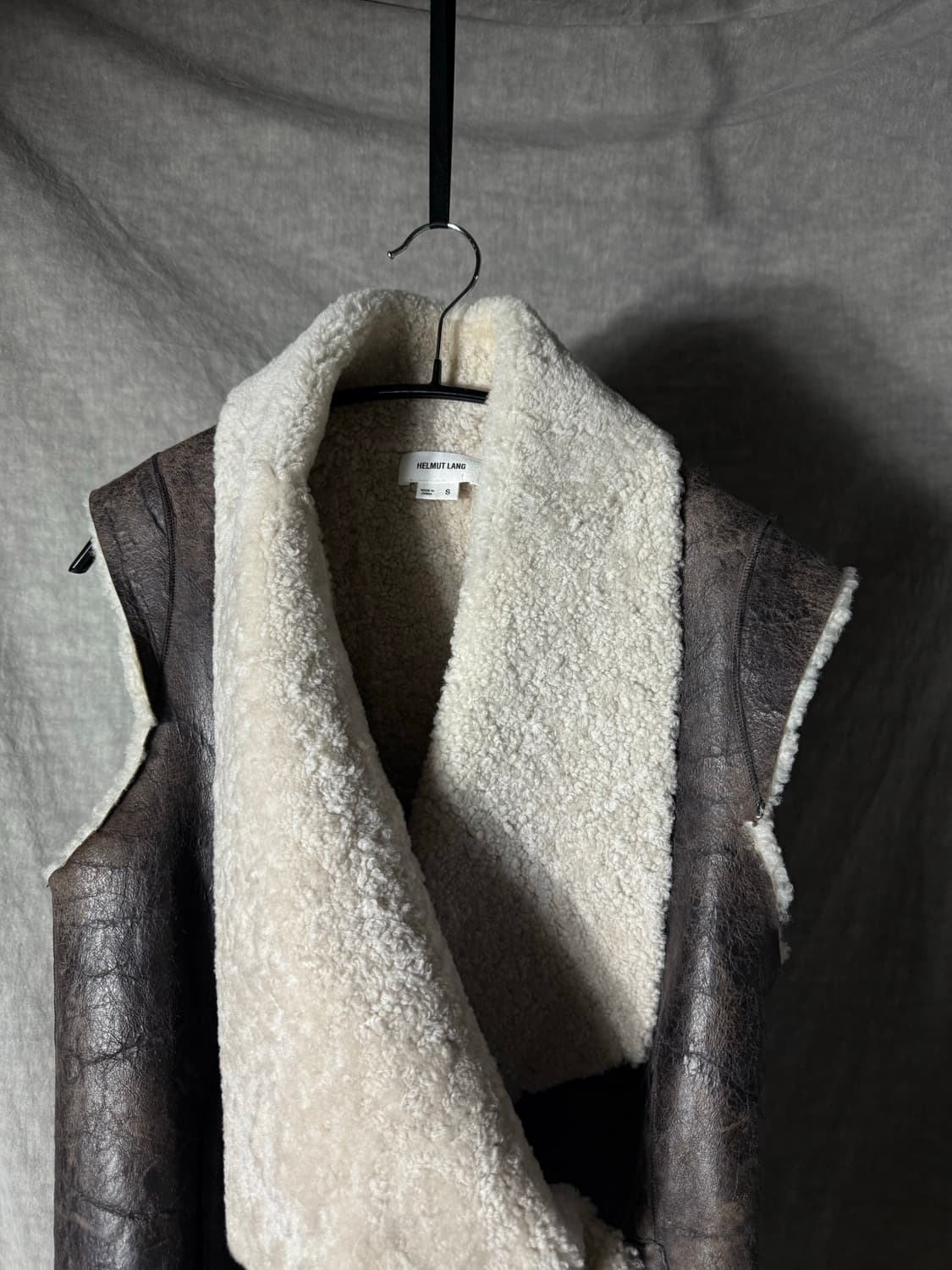 Helmut Lang Shearling Mustang Vest 상품이미지4