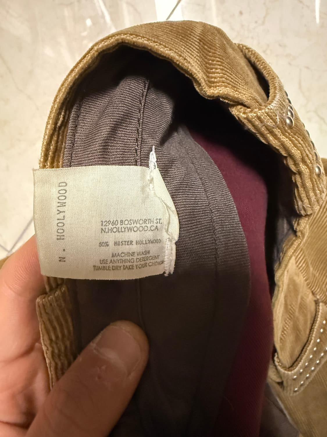 엔 할리우드 코듀로이 부츠컷 팬츠 M 30 32 n.hoolywood 상품이미지2