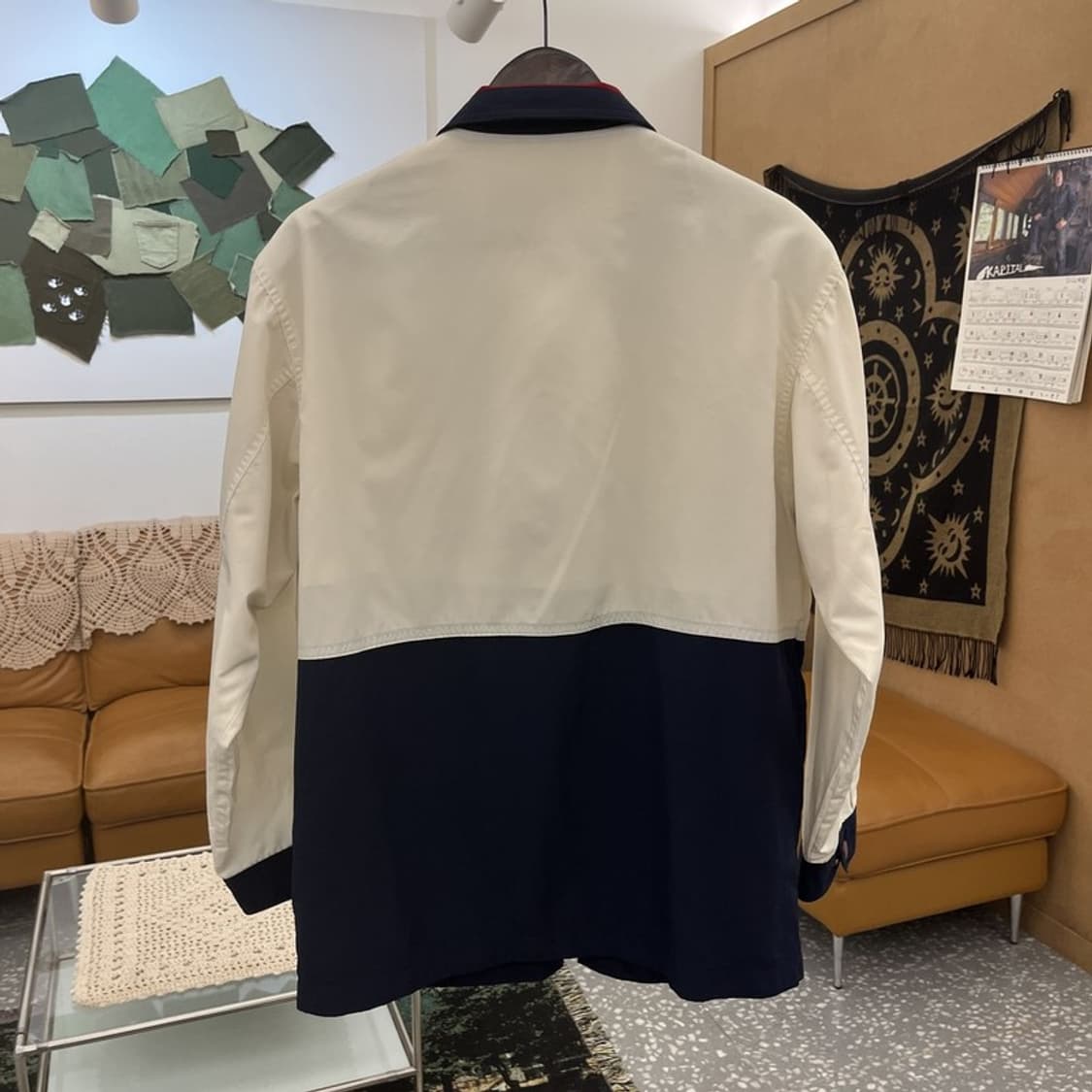 플레이보이 레트로 스트릿 빈티지 배색 바람막이 자켓 M C11743 상품이미지4