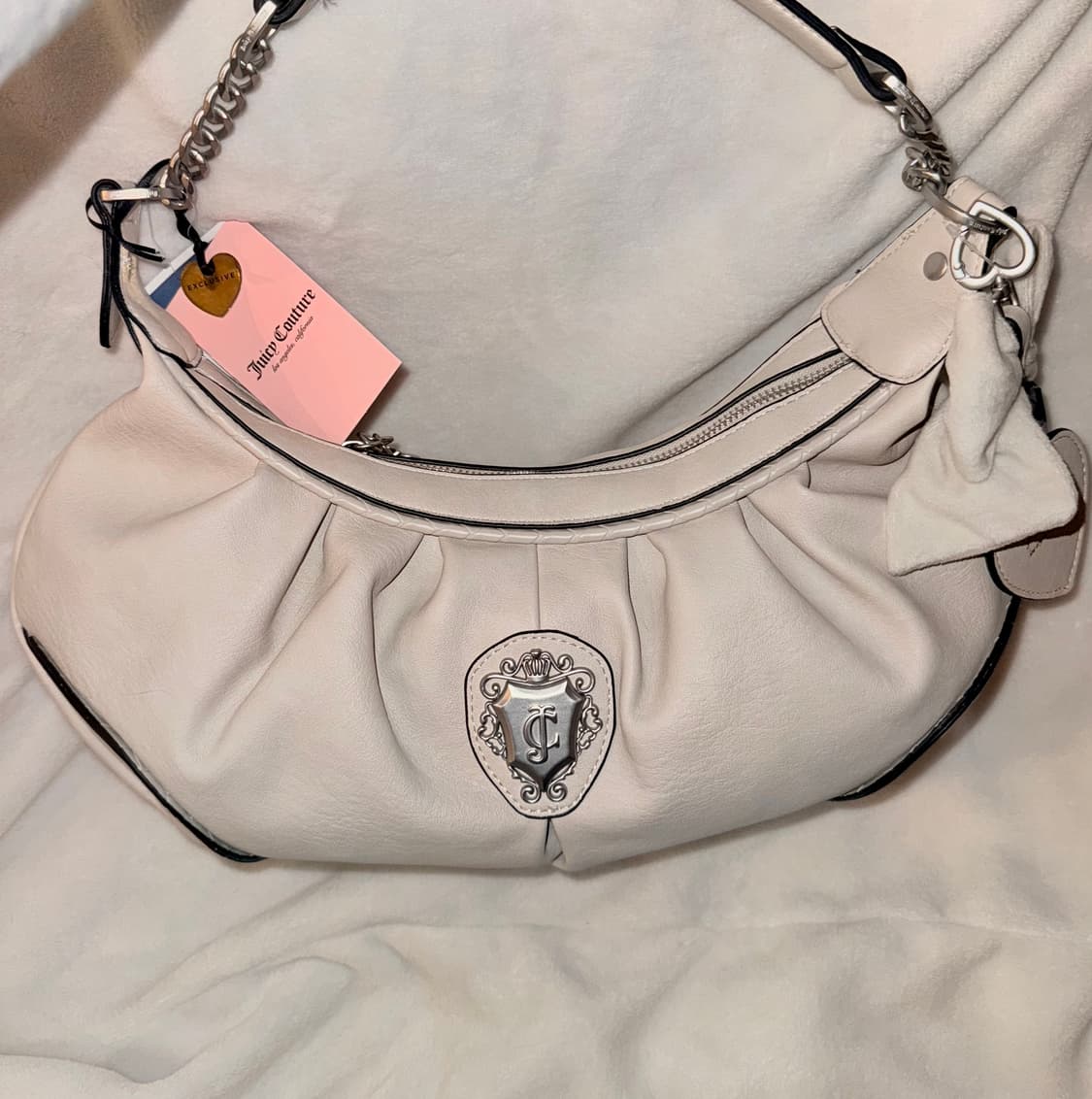 쥬시꾸뛰르 아이보리 숄더백 베이비베어 베메클 미니 가방 갸루 빈티지 상품이미지1