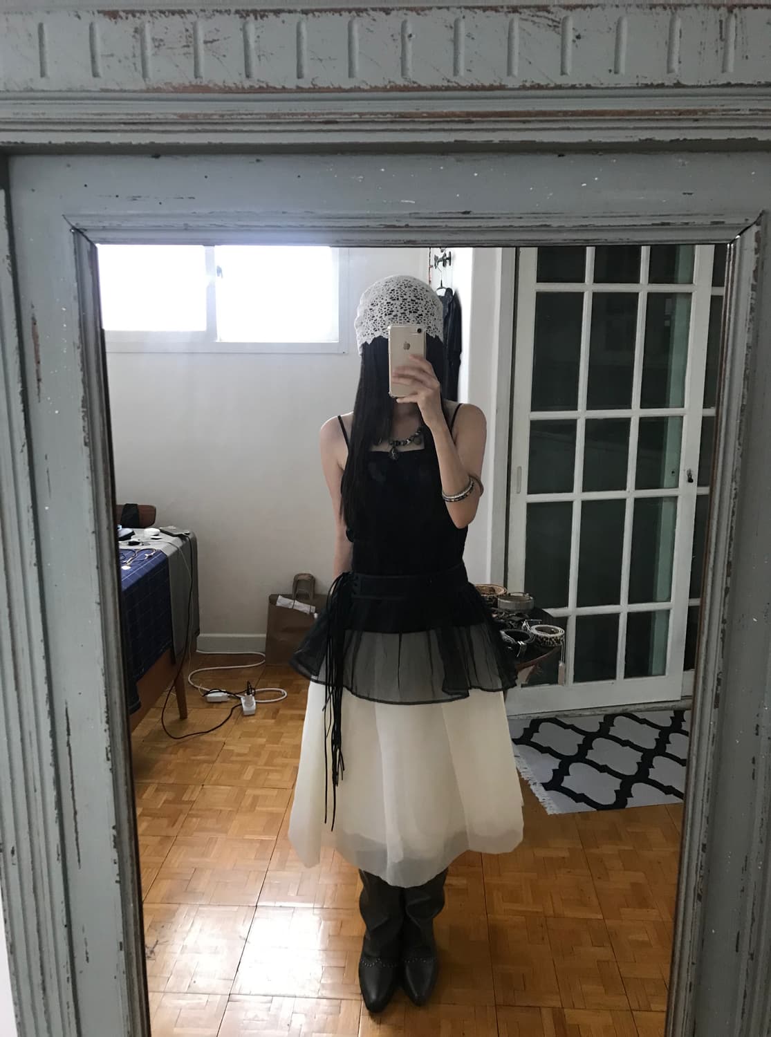 vintage pleats sleeveless 상품이미지2