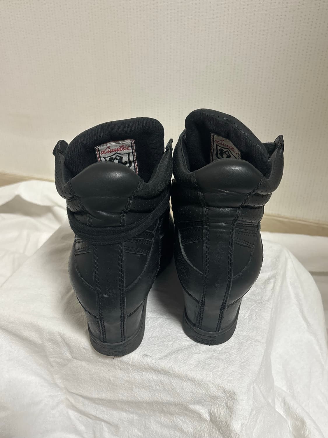 ash 아쉬 웨지힐 스니커즈 올블랙 36 상품이미지4