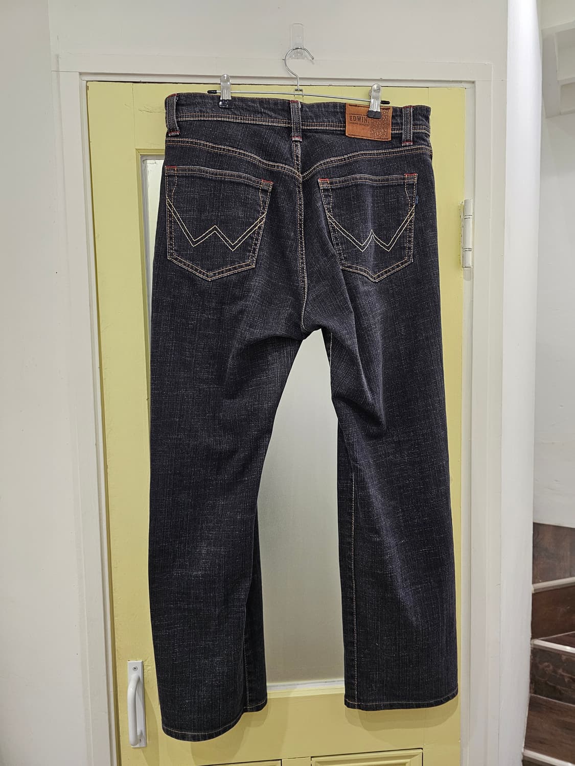 Edwin 스티치 블랙진 상품이미지4