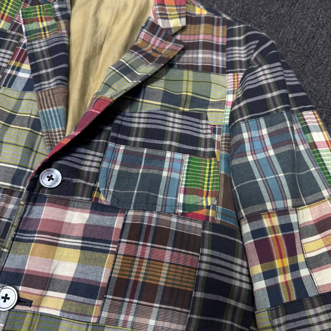 폴로 랄프로렌 마드라스 패치워크 자켓 상품이미지4